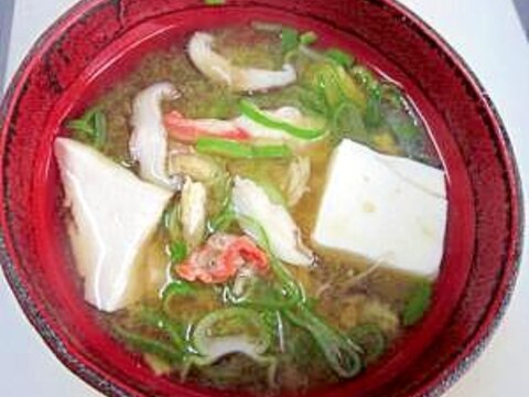 朝の100レシピ 36)蟹たっぷり♪豆腐汁